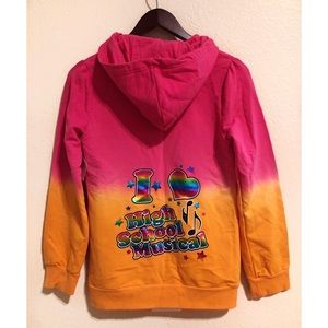 Retro Graphic Tie-Dye Zip-Up Hoodie